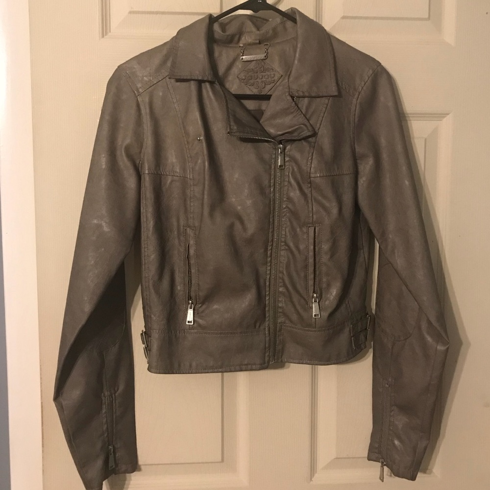 Faux leather jacket